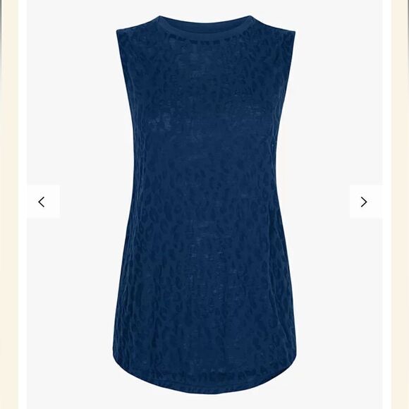 EUC Sweaty Betty Flow Workout Vest, Beetle Blue Sz. XXS - Picture 4 of 10